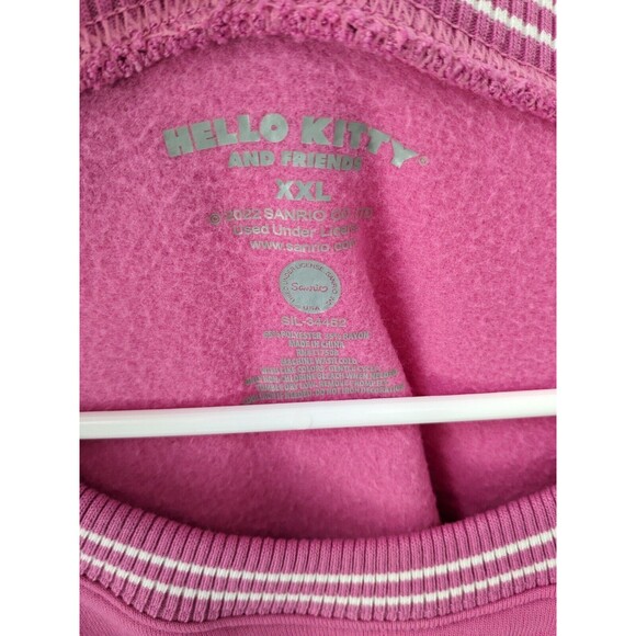 Sanrio Hello Kitty and Friends Crewneck Long-Sleeve Pink Sweatshirt XXL - Picture 3 of 5
